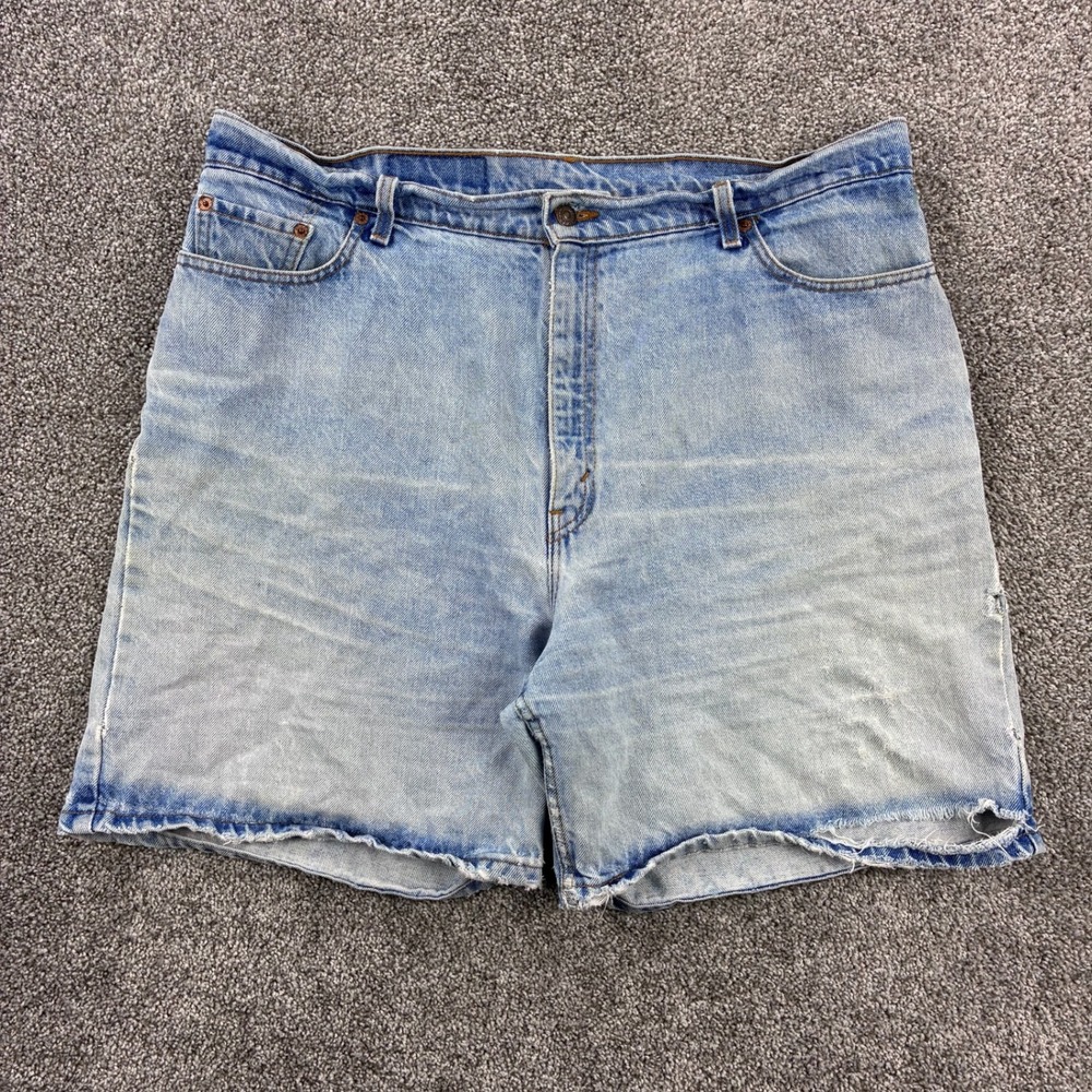 Vintage Levi's‎ 522 Denim Shorts Women's 20 Light Wash Tapered Fit Jeans Jorts